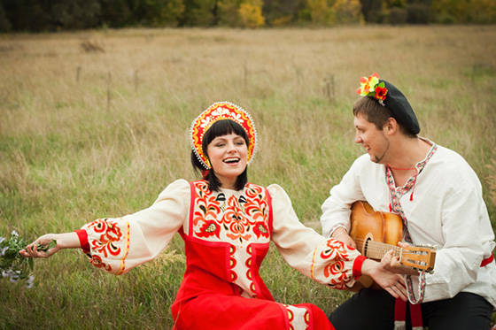 Свадьба в народном стиле